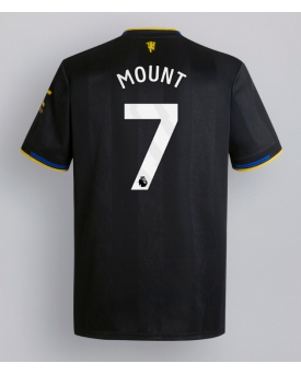 Manchester United Mason Mount #7 Maglia Gara Terza Repliche 2025-26 Maniche Corte